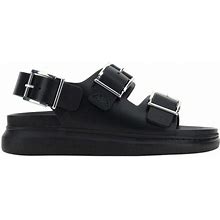 Alexander Mcqueen Sandals - Black - Leather Sandals Size 13