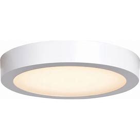 Ulko Exterior, Outdoor Flush Mount, Large, White, Ceiling Light Fixtures, By Access Lighting