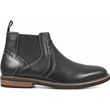 Nunn Bush Men's Otis Medium/Wide Plain Toe Chelsea Boots (Black Tumbled Leather) - Size 11.0 W