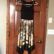 Dress Barn Dresses | Beautiful Holiday/ Special Occasion Dress Size 4 | Color: Black/Gold | Size: 4