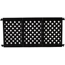 Grosfillex US963117, Resin 3-Panel Interlocking Fence, Black