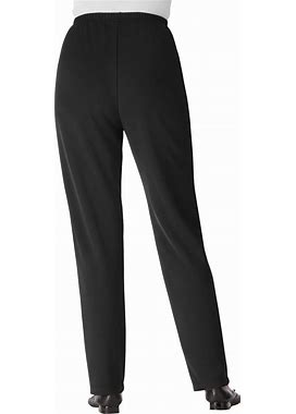 Plus Size Women's Elastic-Waist Soft Knit Pant By Woman Within In Black (Size 42 WP)