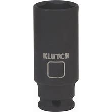 Klutch Deep Impact Socket, 1-1/2In., 3/4in. Drive