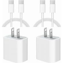 iPhone Usbc Charger. Usb C To Usb C 20W. 4 Included