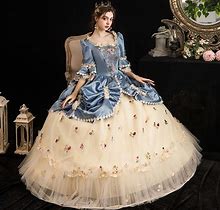 Rococo Baroque Victorian Cocktail Dress Vintage Dress Dress Party Costume Masquerade Prom Dress Floor Length Bridal Women's Ball Gown Plus Size Weddin