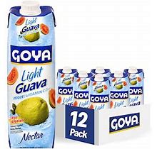 Goya Foods Light Guava Nectar, 33.8 Fl Oz (Pack Of 12)