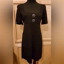 Nine West Dresses | Nine West Womens Empire Waist Black Dress | Color: Black | Size: 8