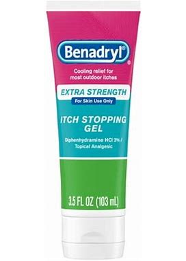 Benadryl Extra Strength Anti-Itch Topical Analgesic Gel, 3.5 Fl. Oz