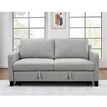 Latitude Run® Arnette 68.5" Sofa Bed, Convertible Loveseat Polyester In Brown/Gray, Size 35.5 H X 68.5 W X 37.0 D In | Wayfair | W100862170