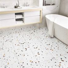 WESTICK Peel And Stick Floor Tile Bathroom Self Adhesive Vinyl Flooring Durable Floor Tiles Peel And Stick Waterproof Removable