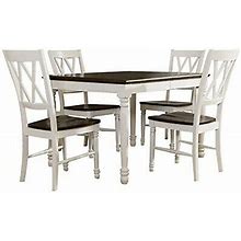 Crosley Furniture Shelby 5-Piece White Dining Set
