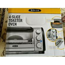 Bella 14326 4-Slice Toaster Oven - Toast, Bake, Broil, And More