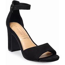 LC Lauren Conrad Amberr Women's Block Heel Dress Sandals, Size: 10, Black