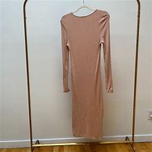 Asos Dresses | Asos Blush Bodycon Dress - Size Us 8 | Color: Cream/Pink | Size: 8