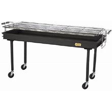 Crown Verity CV-BM-60 60" Mobile Charcoal Commercial Outdoor Grill