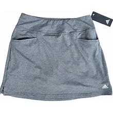 Adidas Shorts | Adidas Ultimate Knit Heather Gray Golf Skort!! New! | Color: Gray/White | Size: S