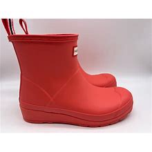 Hunter Play Boot Short Waterproof Rain Coral Boots Womens WFS2020RMA Size 6 - New Women | Color: Coral | Size: 6
