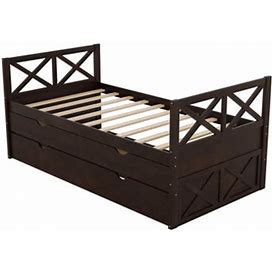 August Grove® Multi-Functional Daybed W/ Drawers & Trundle | Wayfair 6093Cc9f096ac67ab9aa4e425607016c