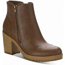 Sun + Stone Womens Rowaan Faux Leather Round Toe Ankle Boots