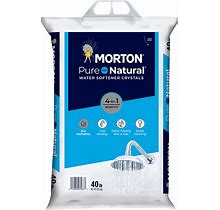 Morton Pure And Natural Water Softener Salt Crystal 40 Lb