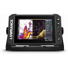 Lowrance Elite FS 7 Fishfinder/Chartplotter Combo W/ Active Imaging 3-In-1 Transducer And C-MAP