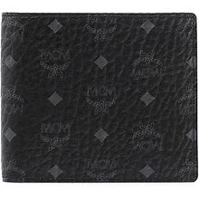 MCM Small Visetos Original Flap Bi-Fold Wallet Black