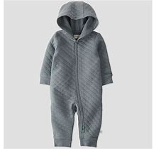 Baby Little Planet By Carter's Double Knit Quilted Hooded Jumpsuit