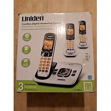 Open Box Uniden D1780 6.0 DECT Cordless Answering System With 3 Handsets