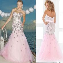 Alexia Designs Dresses | Pink By Blush Prom Crystal Pink Tulle Ball Gown 5120 | Color: Pink | Size: Various