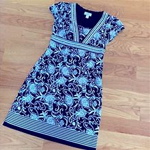 Loft Dresses | Gorgeous Ann Taylor Loft Petite Dress Size 0P | Color: Black/White | Size: 0P