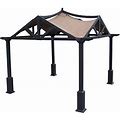 APEX GARDEN Replacement Canopy Top For Lowe's 10 ft X 10 Gazebo Brown