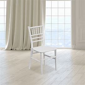 Kids Chiavari Plastic Stackable Event Chairs (Set Of 10) - White