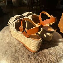 Castaner Shoes | Castaner 3" Platform Sandals Size Eu 40. Great Condition. | Color: Brown/Tan | Size: 9