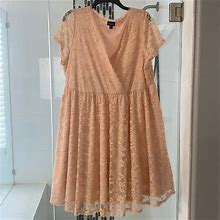 Torrid Dresses | Beautiful Peach Babydoll Torrid Dress | Color: Brown | Size: 2X