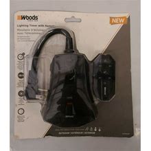 Outdoor Lighting Timer With 3-Outlet & Remote Control By Woods 50126WD -New-