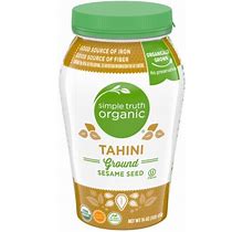 Simple Truth Organic Tahini Pure Ground Sesame Seed 16 Oz