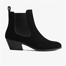 Thursday Boot Company Women's 2" Heel Duchess Bootie In Black Suede - Thursday Size 8.5