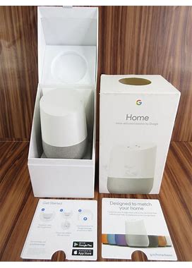 GOOGLE HOME Voice Activated Speaker Smart Assistant GA3A00417A14 White NEW/BOX