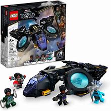 LEGO Marvel Shuri's Sunbird, Black Panther Aircraft Buildable Toy Vehicle For Kids, 76211 Wakanda Forever Set, Avengers Superheroes Gift Idea