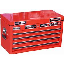 Urrea X27S4 27 In, 4-Drawer Super-Duty Top Chest Cabinet In Red