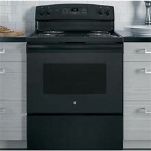 GE Appliances 30" 5 Cu. Ft. Freestanding Electric Range In Black | 47 H X 30 W X 28.75 D In | Wayfair 52B1c78fdb9f377c358002d2850396eb