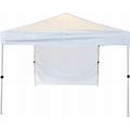 Z-Shade 10-Ft X 10-Ft Square White Pop-Up Canopy Polyester | ZS10EVRVPWH