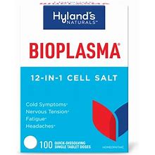 Hyland's Naturals Bioplasma 12-In-1 Cell Salt 100 Quick Dissolving Tablets Size 12