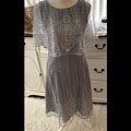 J Taylor Dresses | J Taylor Gray Beaded Dress Fit & Flare Sz 8 Nwt | Color: Gray | Size: 8