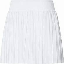 Adidas Women's Ultimate365 Tour Pleated Skort - 15 Inch - White- Large
