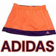 Adidas Shorts | Adidas Women's W Galaxy Skort Sport Tennis Mini Skirt W/ Shorts Orange Purple Lg | Color: Orange/Purple | Size: L
