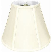 Royal Designs Deep Empire Bell Lamp Shade, Eggshell, 9X16x12.25