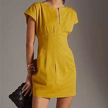 Anthropologie Dresses | Iso Anthropology Maeve Corset Shift Dress | Size 2 | Color: Gold/Yellow | Size: 2