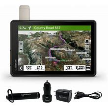 Wearable4u - Garmin Tread Overland, All-Terrain GPS Navigator 8 In, Rugged, Built In Mapping, Ultrabright Display With Power Pack Bundle