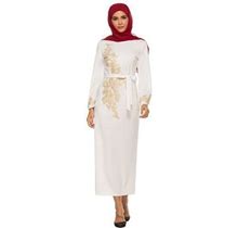 Long Dress Women Petite Women's Kaftan Embroidered Fancy Abaya Evening Gown Maxi Dress Dress For The Beach